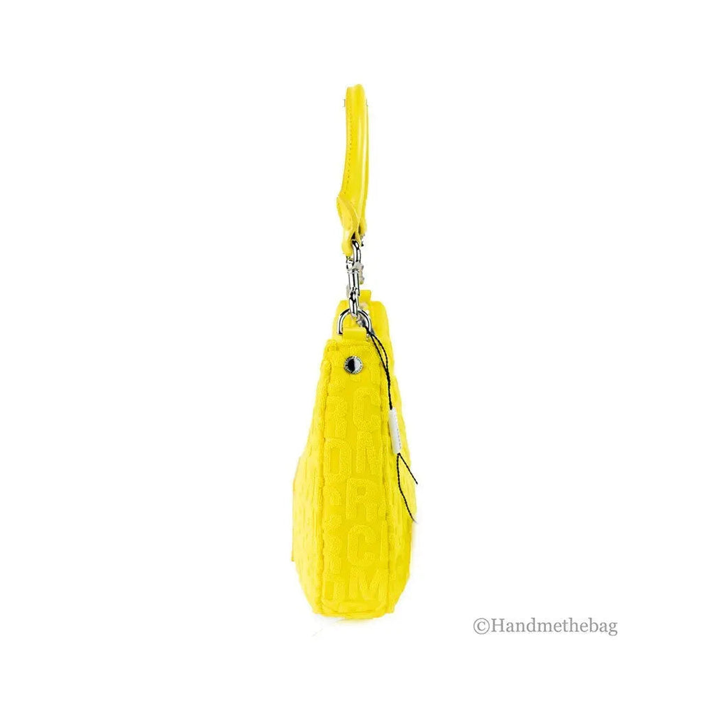 Marc Jacobs Monogram Terry Fabric Golden Kiwi Hobo Shoulder Bag Purse Marc Jacobs