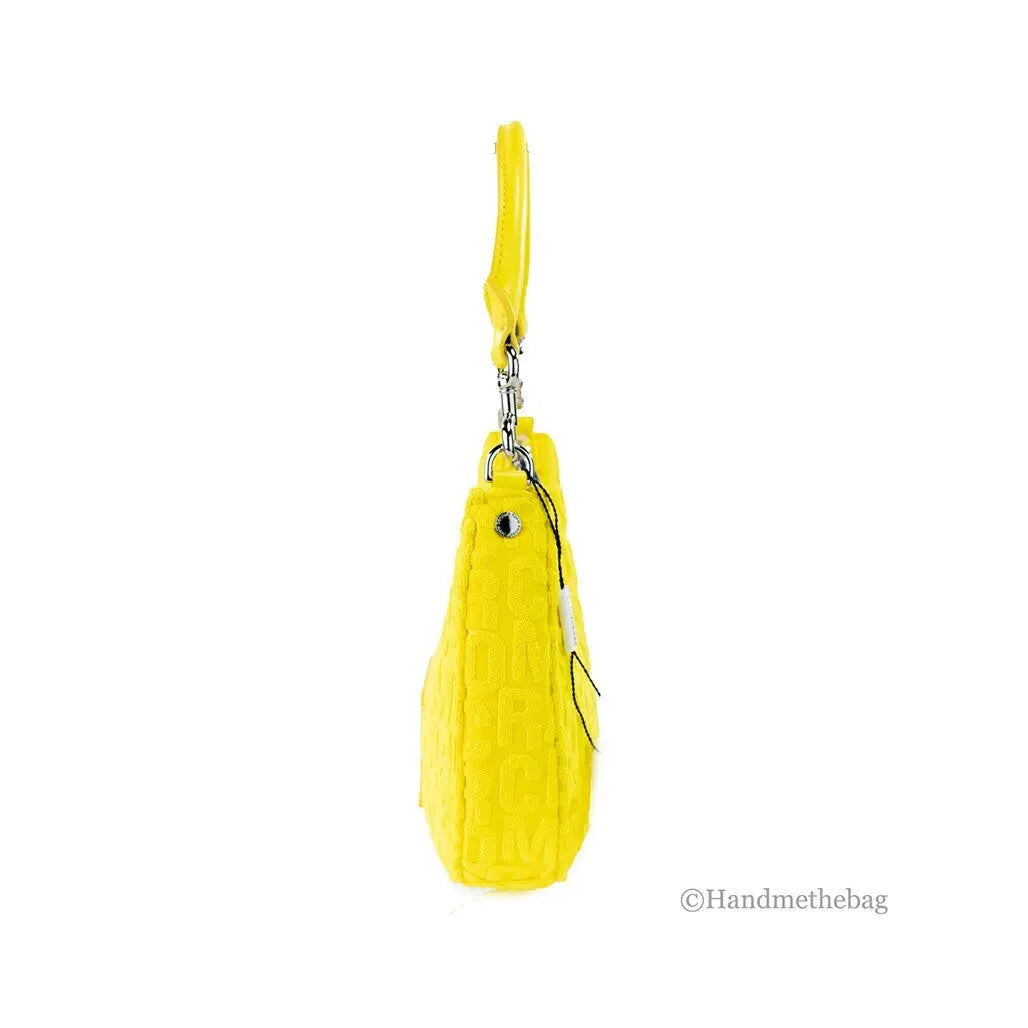 Marc Jacobs Monogram Terry Fabric Golden Kiwi Hobo Shoulder Bag Purse Marc Jacobs