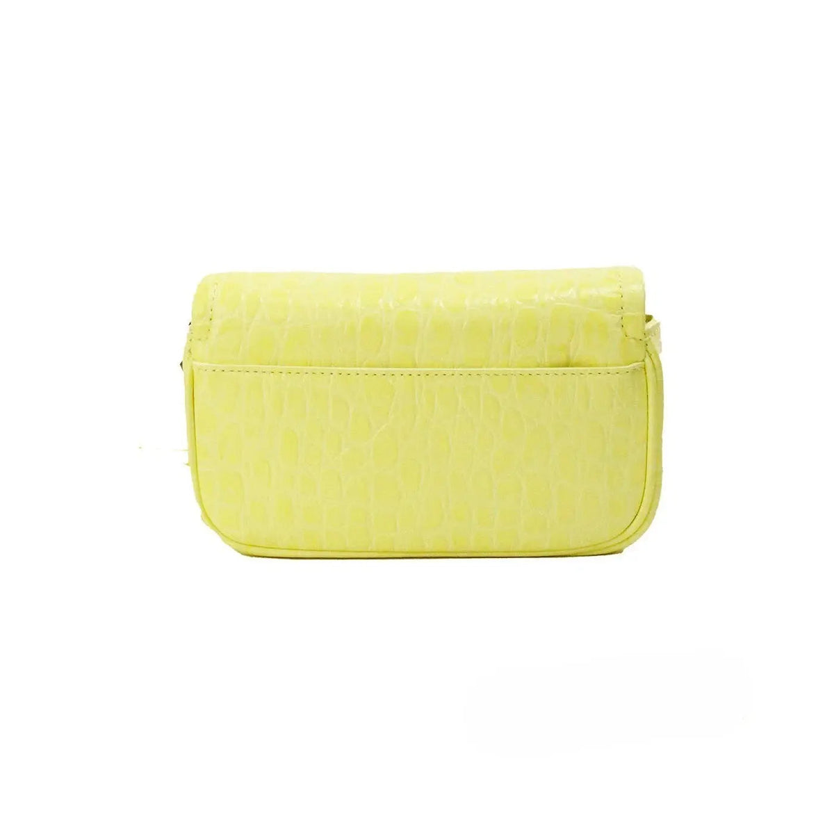 Marc Jacobs The Mini Shoulder Bag Yellow Embossed Leather Crossbody Bag Marc Jacobs