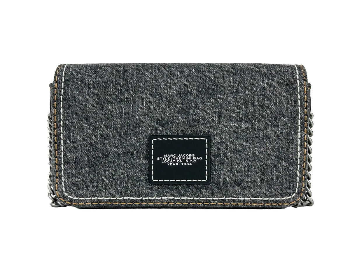 Marc Jacobs The Denim Chain Mini Bag - Black Wash Marc Jacobs