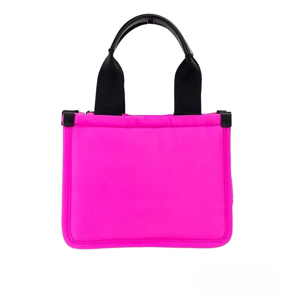 Marc Jacobs Small Neon Fuchsia Nylon Fabric Tote Convertible Bag Purse Marc Jacobs