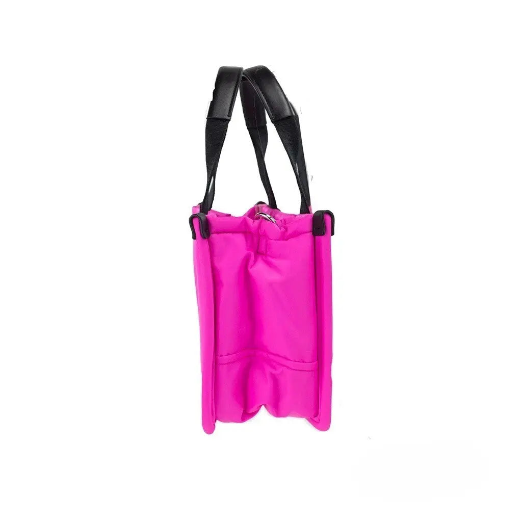 Marc Jacobs Small Neon Fuchsia Nylon Fabric Tote Convertible Bag Purse Marc Jacobs