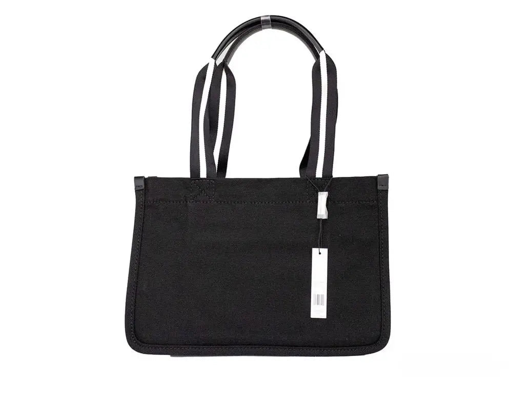 Marc Jacobs Medium Black Canvas Fabric Shoulder Convertible Tote Purse Bag Marc Jacobs