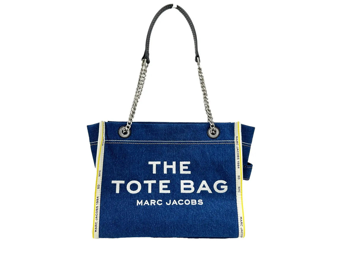 Marc Jacobs Denim Chain Medium The Tote Bag Marc Jacobs