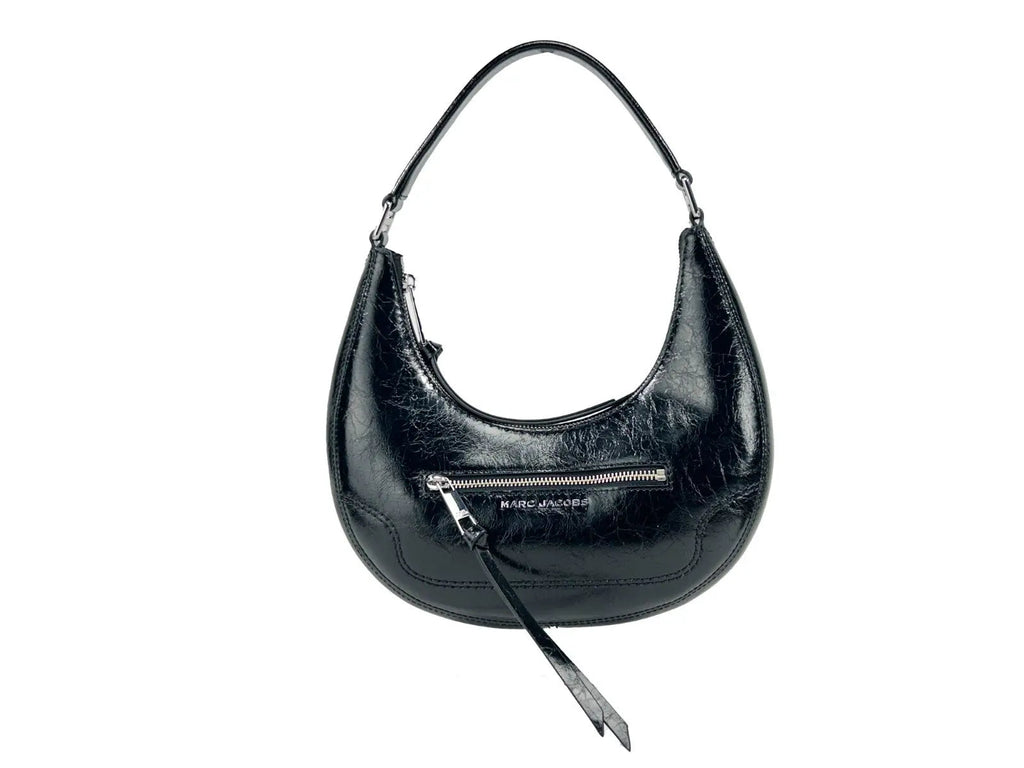 Marc Jacobs Cruiser Small Crescent Crinkle Leather Bag Marc Jacobs