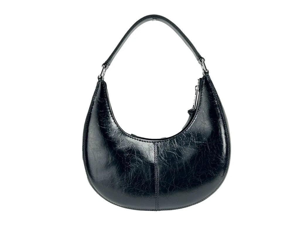 Marc Jacobs Cruiser Small Crescent Crinkle Leather Bag Marc Jacobs
