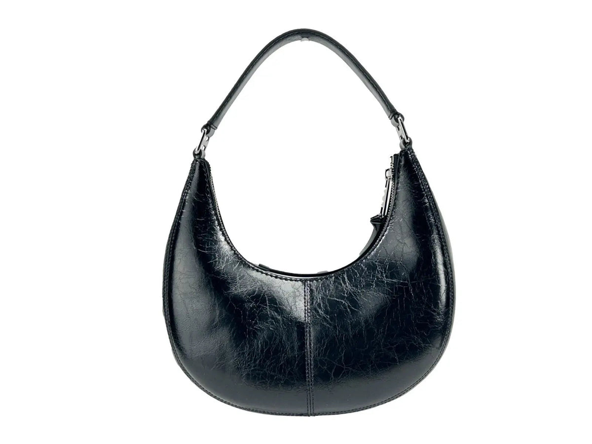 Marc Jacobs Cruiser Small Crescent Crinkle Leather Bag Marc Jacobs