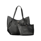 Guess Jeans Nero Poliuretano Women Handbag Guess Jeans Xosier