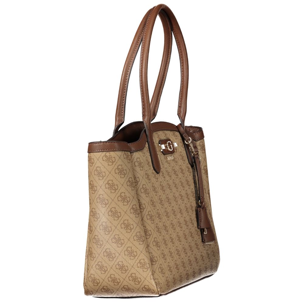 Guess Jeans Beige Polyurethane Womens Bag Guess Jeans Xosier