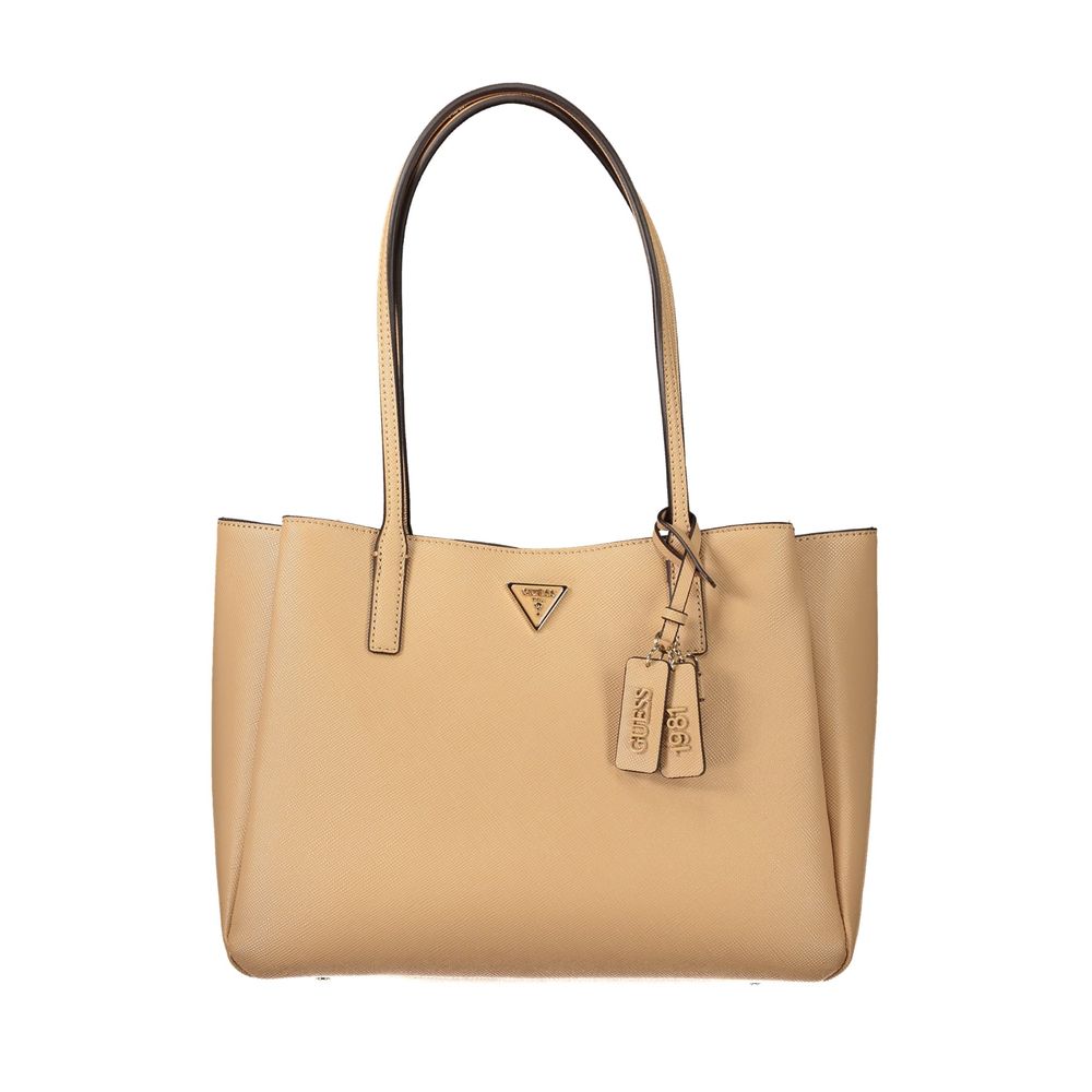 Guess Jeans Beige Polyurethane Womens Bag Guess Jeans Xosier