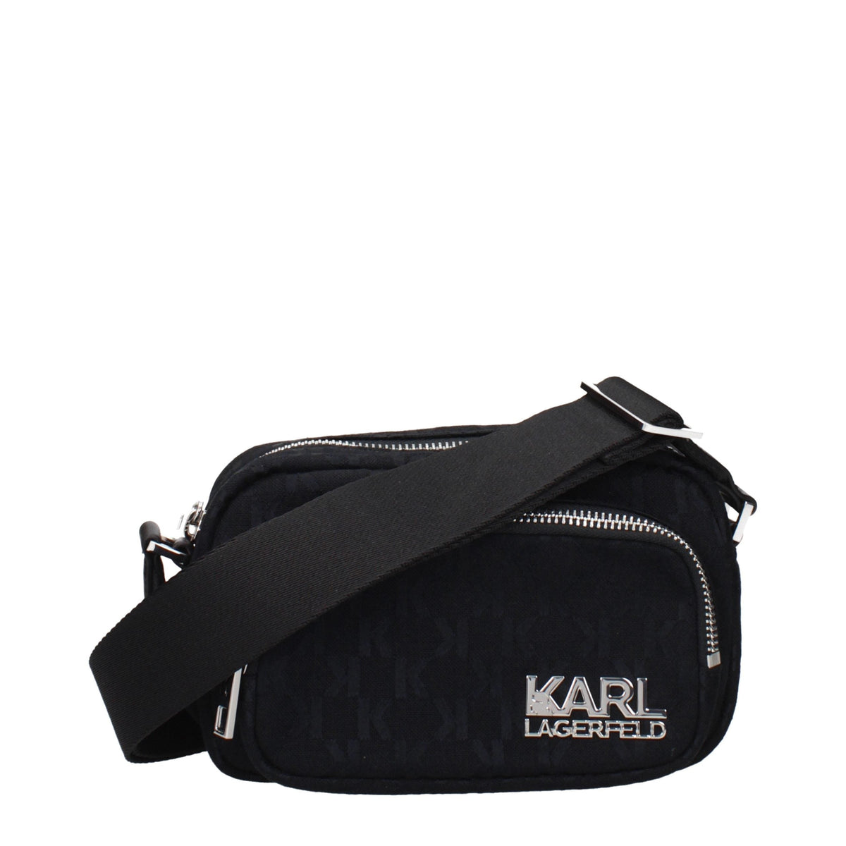 Karl Lagerfeld Black Fabric Crossbody Bag Karl Lagerfeld Xosier