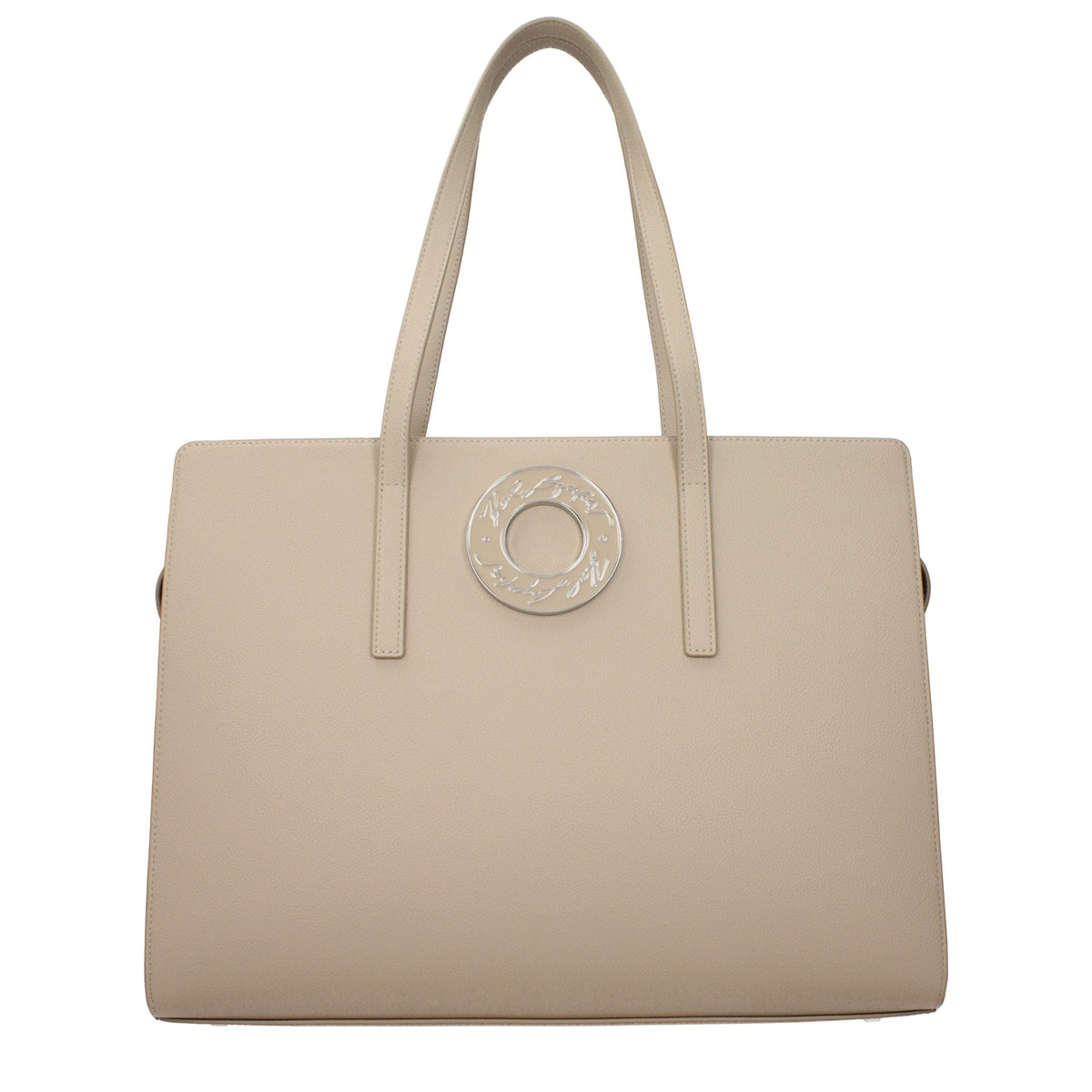 Karl Lagerfeld Beige Leather Shoulder Bag Karl Lagerfeld Xosier