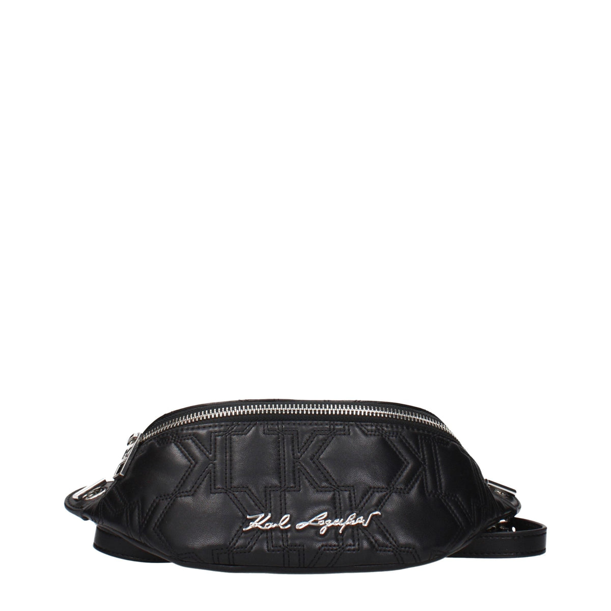 Karl Lagerfeld Black Leather Backpack Karl Lagerfeld Xosier