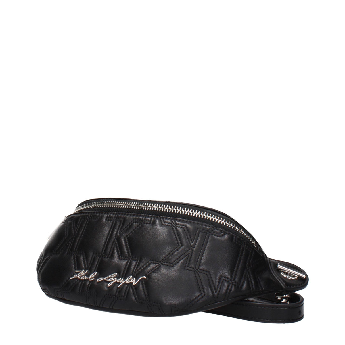 Karl Lagerfeld Black Leather Backpack Karl Lagerfeld Xosier