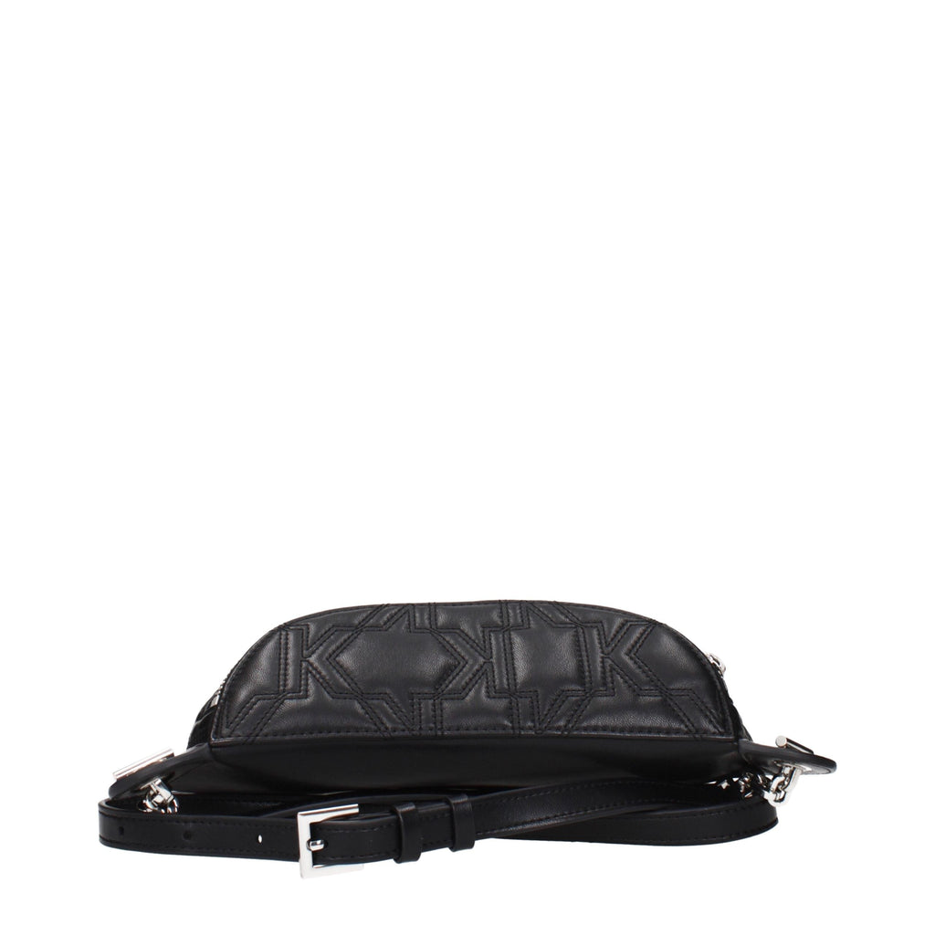 Karl Lagerfeld Black Leather Backpack Karl Lagerfeld Xosier
