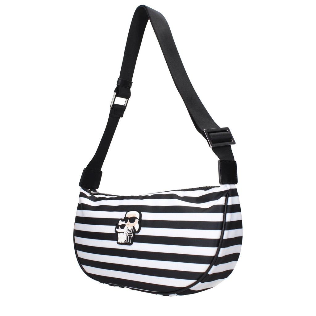 Karl Lagerfeld Black Fabric Crossbody Bag Karl Lagerfeld Xosier