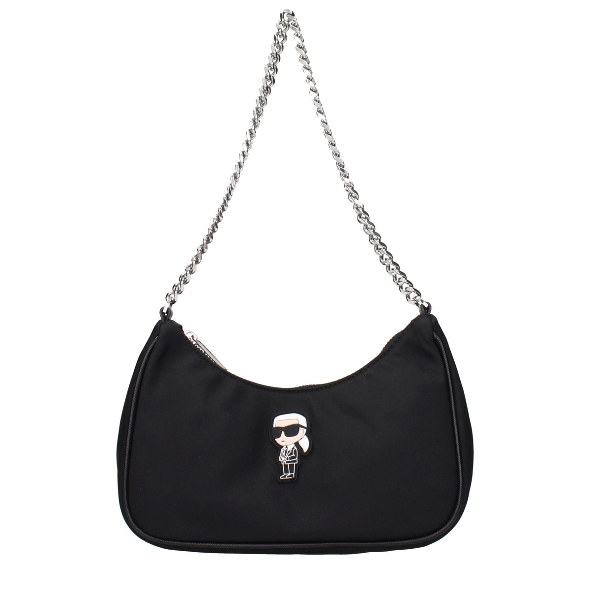 Karl Lagerfeld Black Fabric Shoulder Bag Karl Lagerfeld Xosier