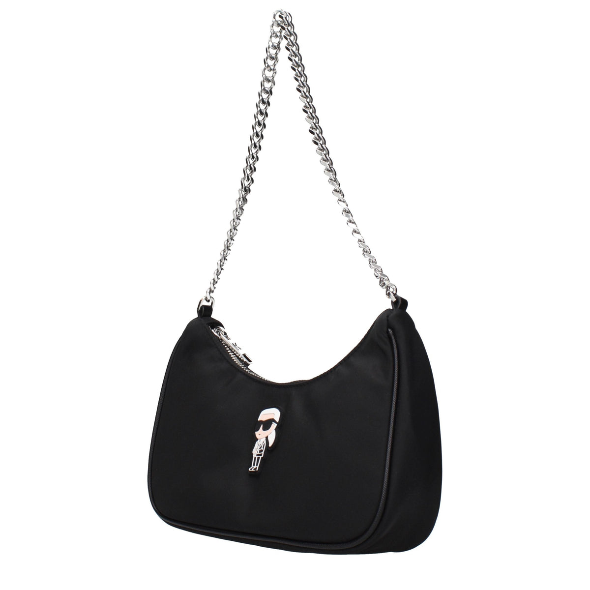 Karl Lagerfeld Black Fabric Shoulder Bag Karl Lagerfeld Xosier
