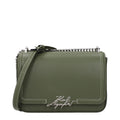 Karl Lagerfeld Green Leather Shoulder Bag Karl Lagerfeld Xosier