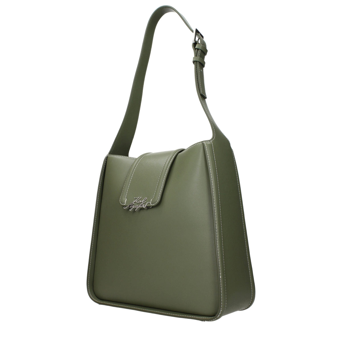 Karl Lagerfeld Green Leather Shoulder Bag Karl Lagerfeld Xosier