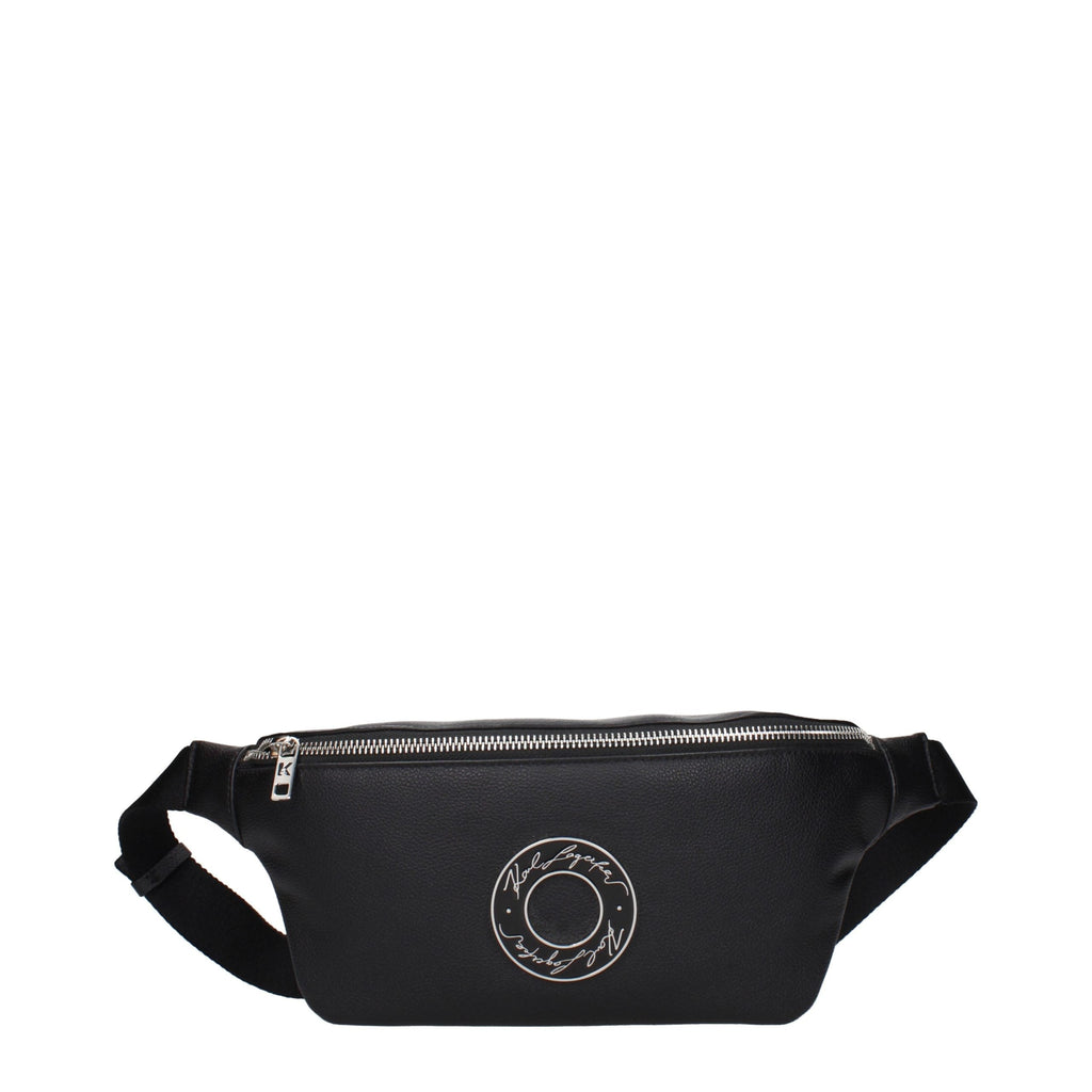 Karl Lagerfeld Black Leather Backpack Karl Lagerfeld Xosier