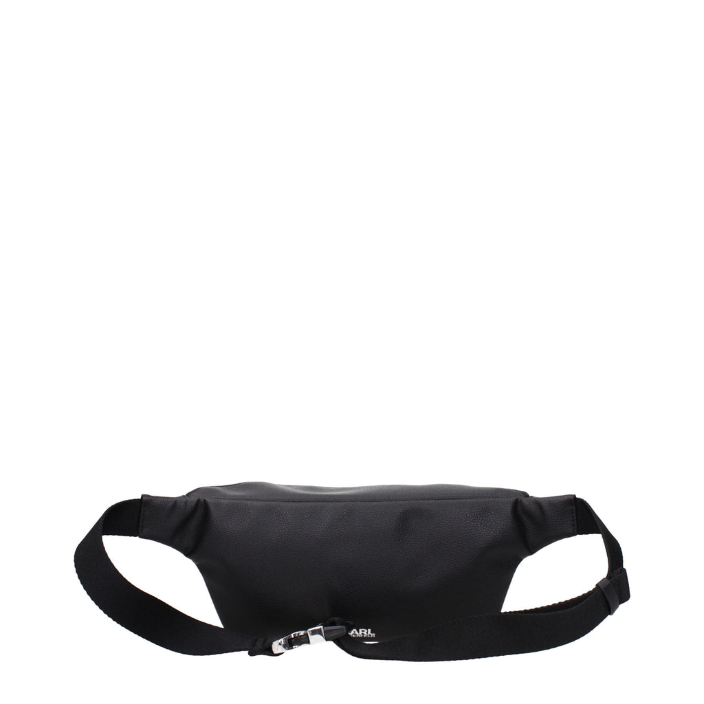 Karl Lagerfeld Black Leather Backpack Karl Lagerfeld Xosier
