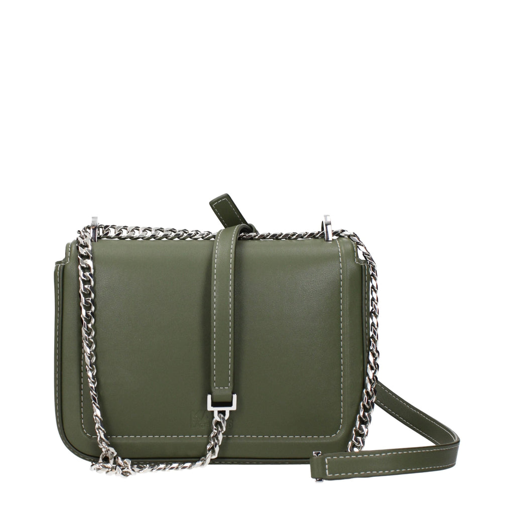 Karl Lagerfeld Green Leather Crossbody Bag Karl Lagerfeld Xosier
