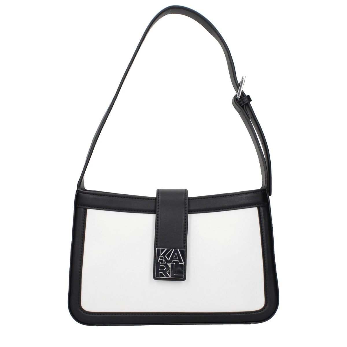 Karl Lagerfeld White Leather Shoulder Bag Karl Lagerfeld Xosier