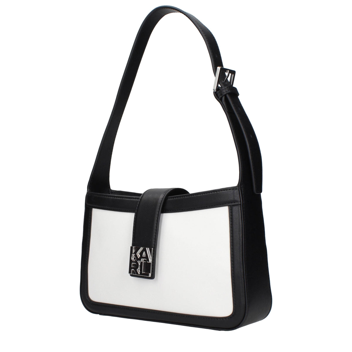 Karl Lagerfeld White Leather Shoulder Bag Karl Lagerfeld Xosier