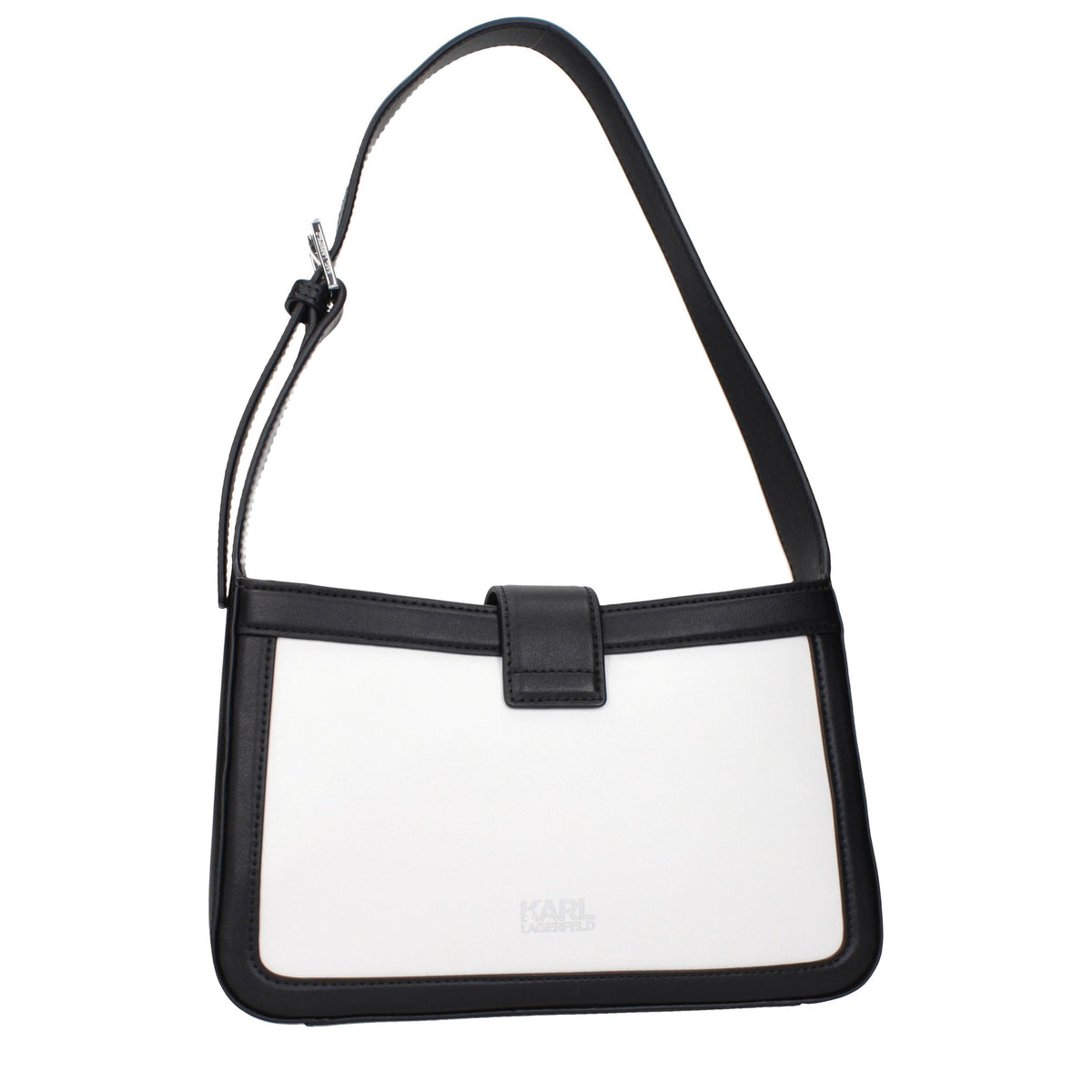 Karl Lagerfeld White Leather Shoulder Bag Karl Lagerfeld Xosier