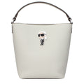 Karl Lagerfeld Gray Leather Handbag Karl Lagerfeld Xosier