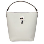 Karl Lagerfeld Gray Leather Handbag Karl Lagerfeld Xosier