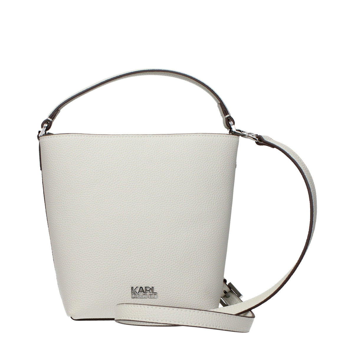 Karl Lagerfeld Gray Leather Handbag Karl Lagerfeld Xosier