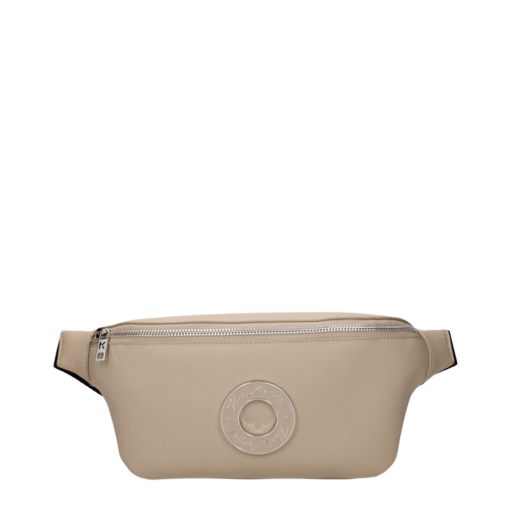 Karl Lagerfeld Beige Leather Backpack Karl Lagerfeld Xosier