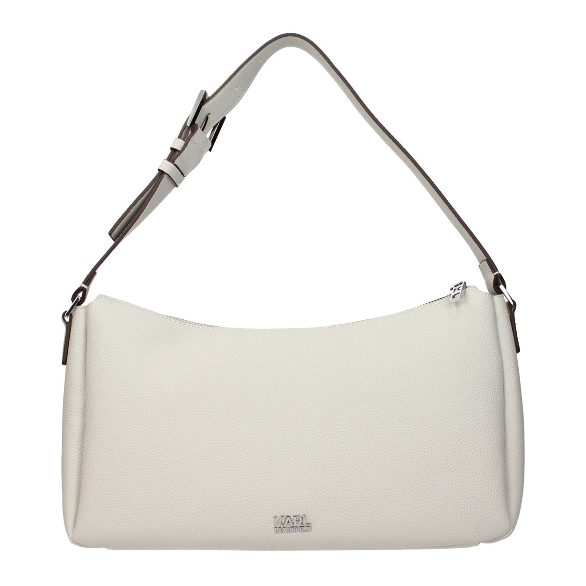 Karl Lagerfeld Gray Leather Shoulder Bag Karl Lagerfeld Xosier