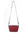 Red Lottie Ostrich Leather Crossbody Bag Bellabags Bellabags
