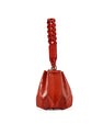 Red Venutti Ostrich Leather Bucket Bag Bellabags Bellabags
