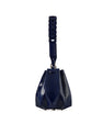 Blue Venutti Ostrich Leather Bucket Bag Bellabags Bellabags