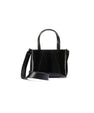 Black Lily Ostrich Leg Leather Shoulder Bag Bellabags Bellabags