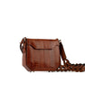 Light Brown Lia Ostrich Leather Shoulder Bag Bellabags Bellabags