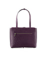 Purple Lilibet Ostrich Leather Tote Bag Bellabags Bellabags