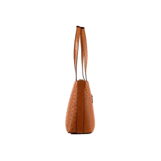 Light Brown Lilibet Ostrich Leather Tote Bag Bellabags Bellabags