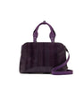 Purple Lexington Ostrich Leg Leather Business Bag Bellabags Bellabags