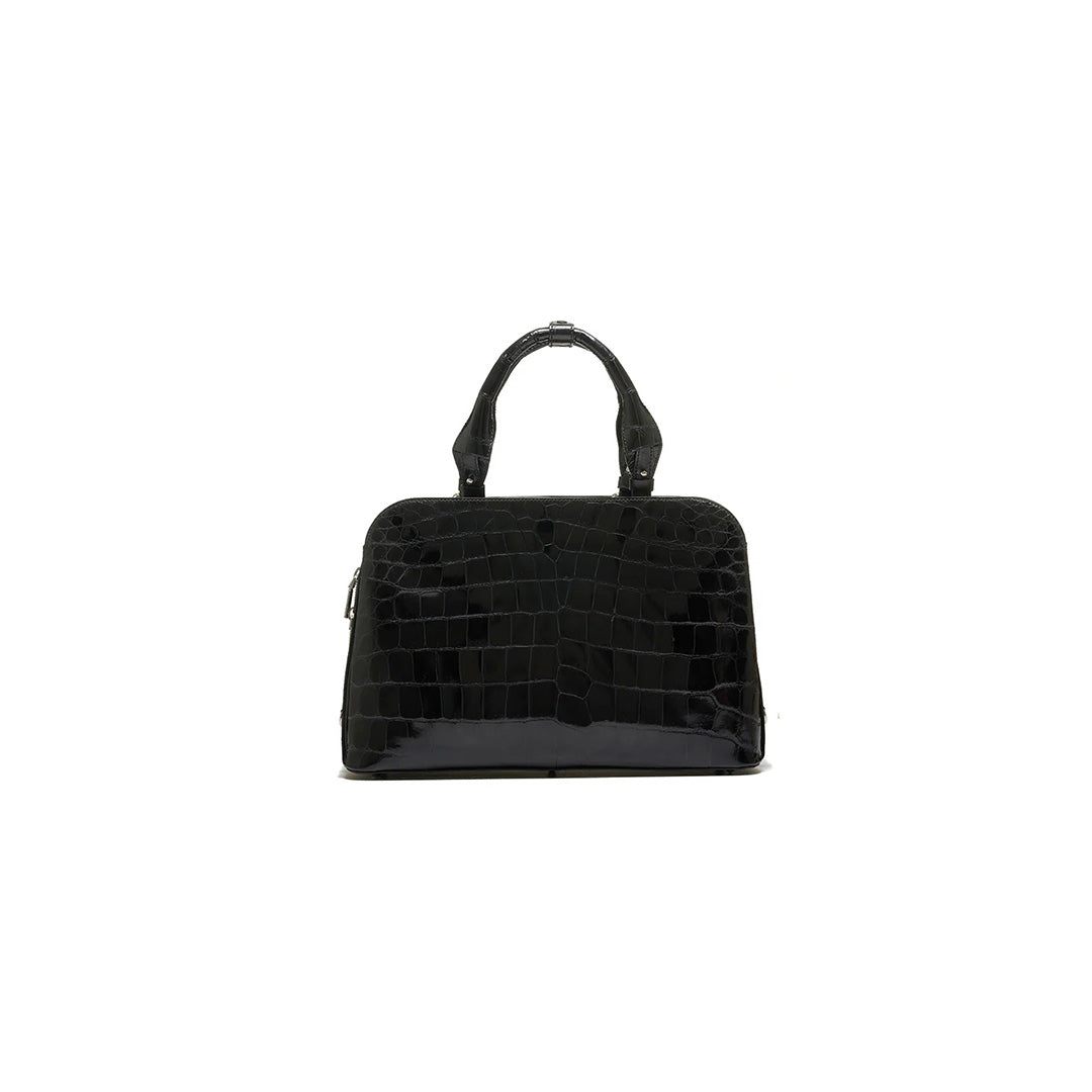 Black Lexington Crocodile Leather Business Bag Bellabags Bellabags