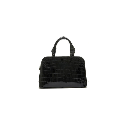 Black Lexington Crocodile Leather Business Bag Bellabags Bellabags