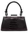 Black Nevada Ostrich Leather Micro Bag Bellabags Bellabags