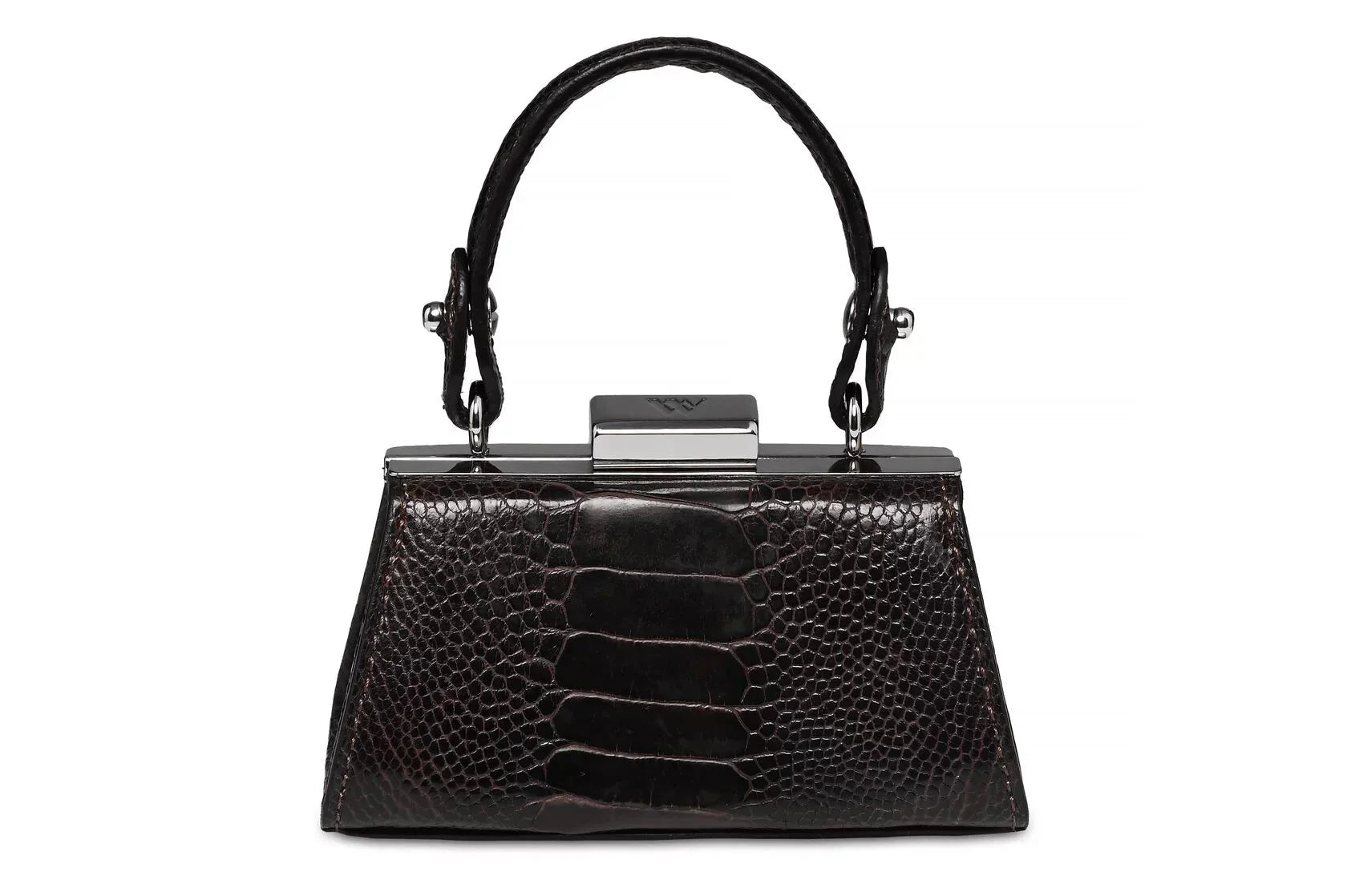 Black Nevada Ostrich Leather Micro Bag Bellabags Bellabags
