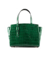 Green Lorelai Crocodile Leather Shoulder Bag Bellabags Bellabags