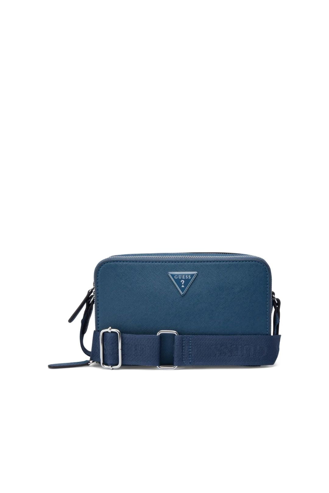 Viviette Mini Double Zip Crossbody Bag - Navy