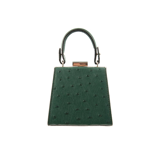Green Vegas Ostrich Leather Micro Bag Bellabags Bellabags
